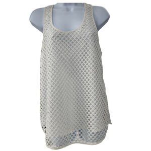 Banana Republic Keyhole Tank Top White Size Small Petite